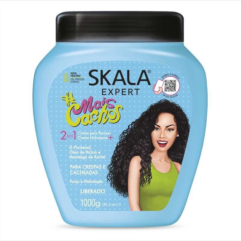 Transfronterizo skala Mais Cachos comercio exterior máscara para el cabello 2 en 1 mejora el cabello seco, peludo y suave image 2