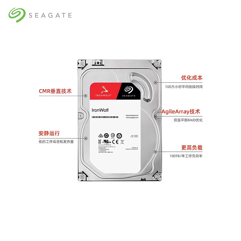 Оригинальный Cool Wolf ST8000VN004 8 ТБ, сетевой накопитель HDD для корпоративного NAS/частного облака
