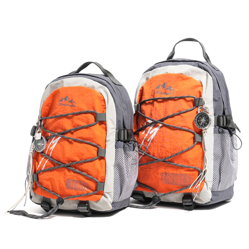 Multifunctional Outdoor Sports Backpack, Cross-Rope Trendy Travel Backpack, Men's and Women's Water-Repellent Hiking and Mountaineering Bag