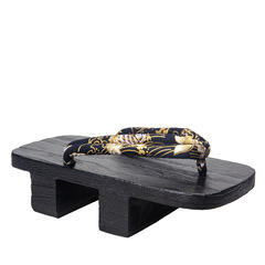 Traditional wooden geta sandals for men, Japanese-style kimono photography cosplay convention, retro Chinese style wooden geta