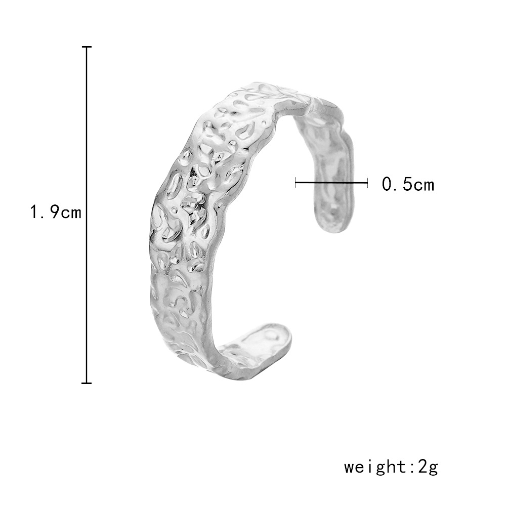 6g Weight Open Ring Classification Adjustable Ring Size 1 Piece Quantity Daily Occasion Stainless Steel Material Star, Heart Shape Pattern Women'S Gender Plating Design Simple Style Style Simple Style Star Heart Shape Stainless Steel Plating Open Ring 1 Piece 47