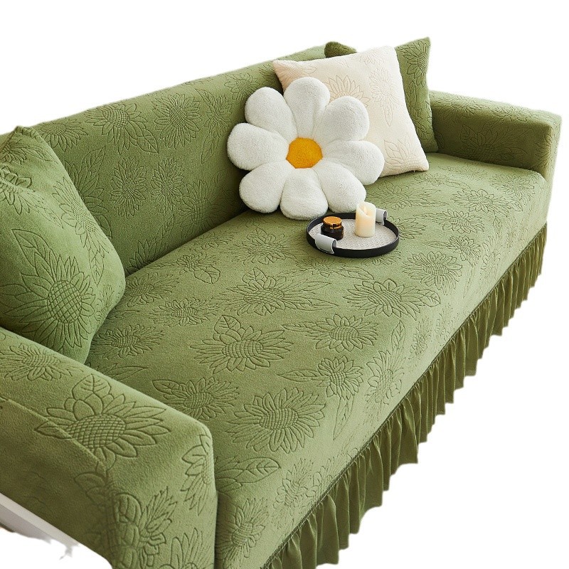 2024 nuevo sofá elástico todo incluido conjunto universal cuatro estaciones de alto nivel general sofá cubierta de tela anti-gato