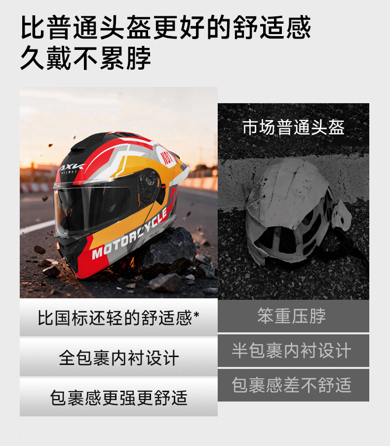 3C/DOT Motorcycle Helmet for Men and Women, All-Season Riding Open-Face Helmet, Winter Warm Riding Safety Helmet