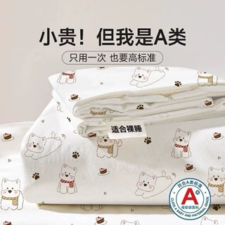 旅行一次性床垫四件套床单被罩枕套孕妇可用酒店宾馆隔脏床品便携