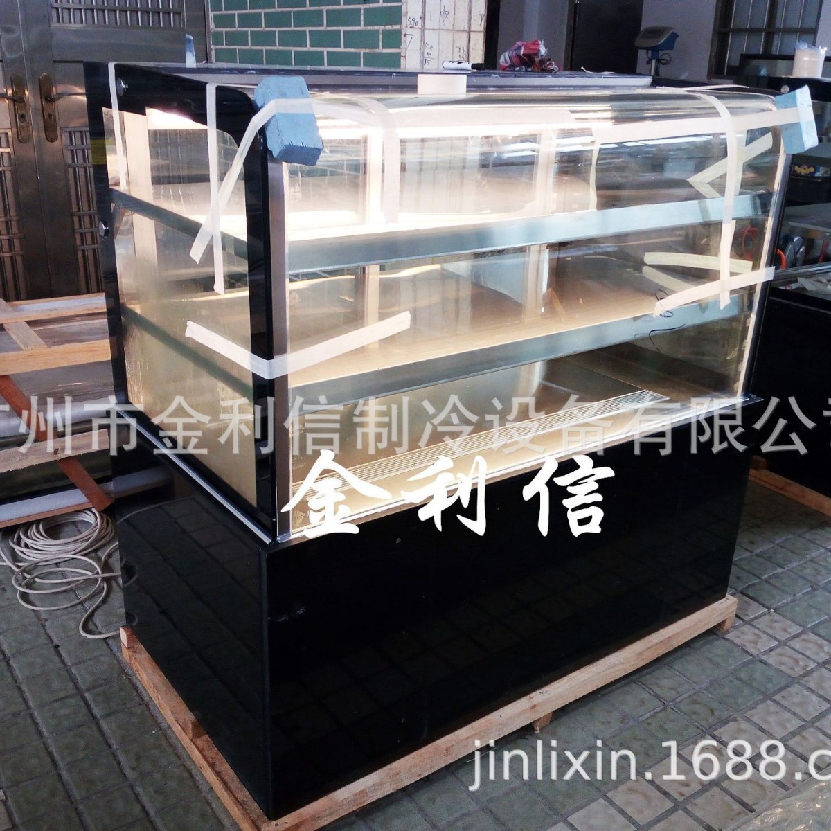 圆弧直角多层慕斯蛋糕冷藏柜西点冷柜大理石风冷甜品展示柜