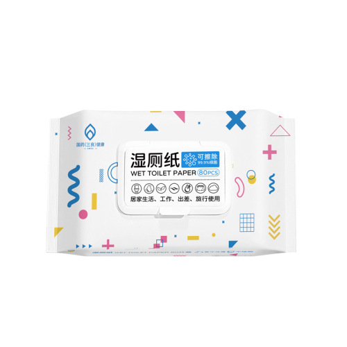Large package of butt wipes, biodegradable and flushable wet toilet paper, adult sanitary wipes, men's and women's wet toilet wipes