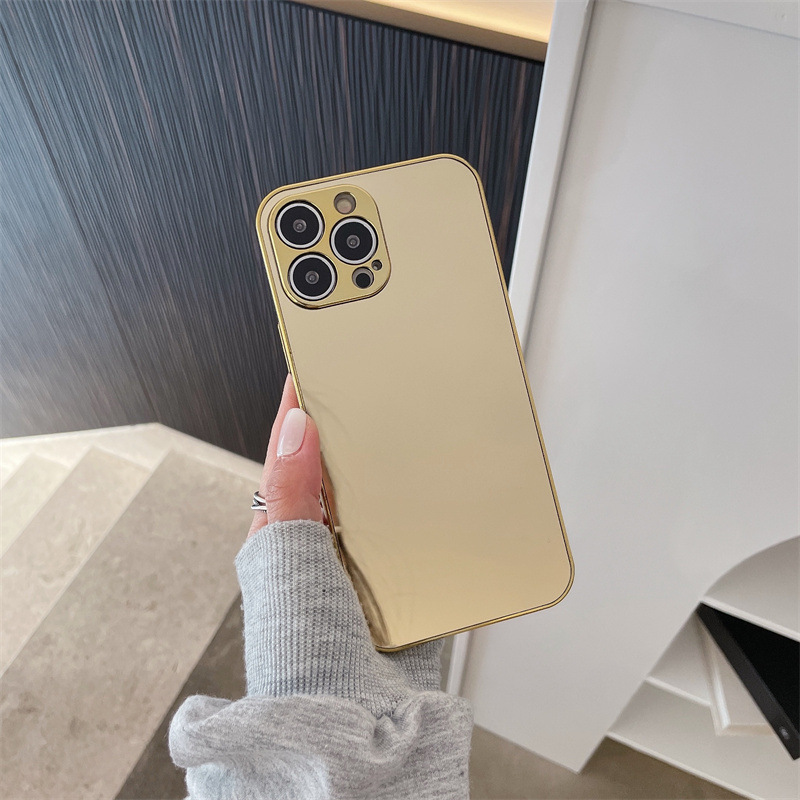Iphone16 promaxメッキ鏡面携帯ケースアップル15pro全包14転倒防止13保護カバーを適用|undefined