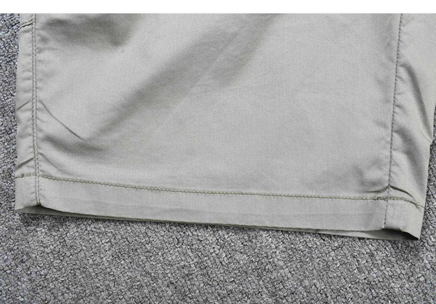 Men's Clothing Men's Slim Fit Casual Work Shorts Trendy Summer Thin Drawstring Elastic Waist Five Point Pants_viptrois.com