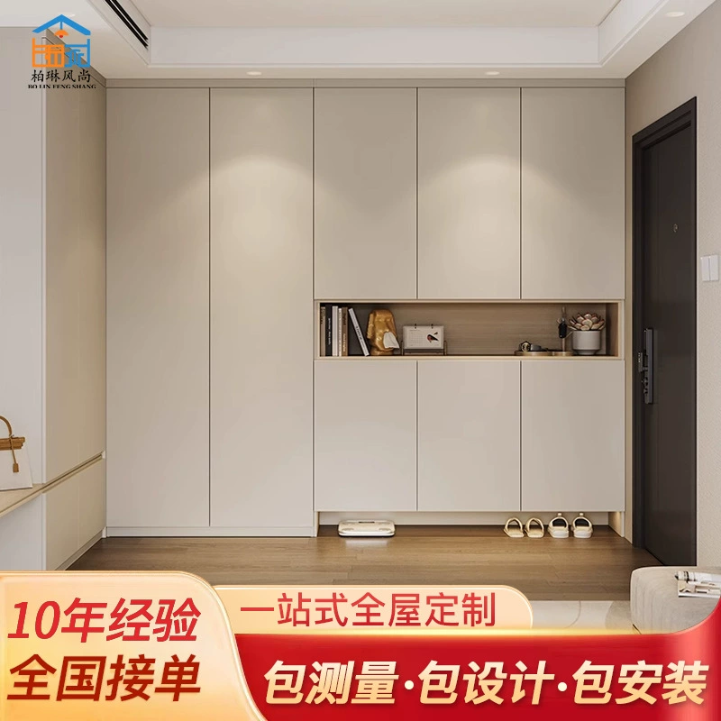 Мебель на заказ для всего дома, современный минималистичный шкаф для прихожей, вместительный шкаф из массива дерева, прикроватная тумбочка, фабрика в Фошань, включая монтаж.