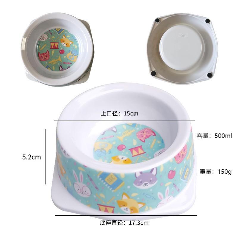 6.75inch 레이크 블루 동물 애완동물 그릇