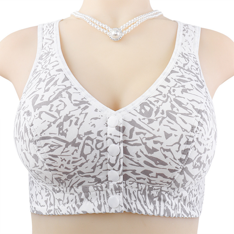 Underwear, wireless bra, thin tank top, for middle age, plus size