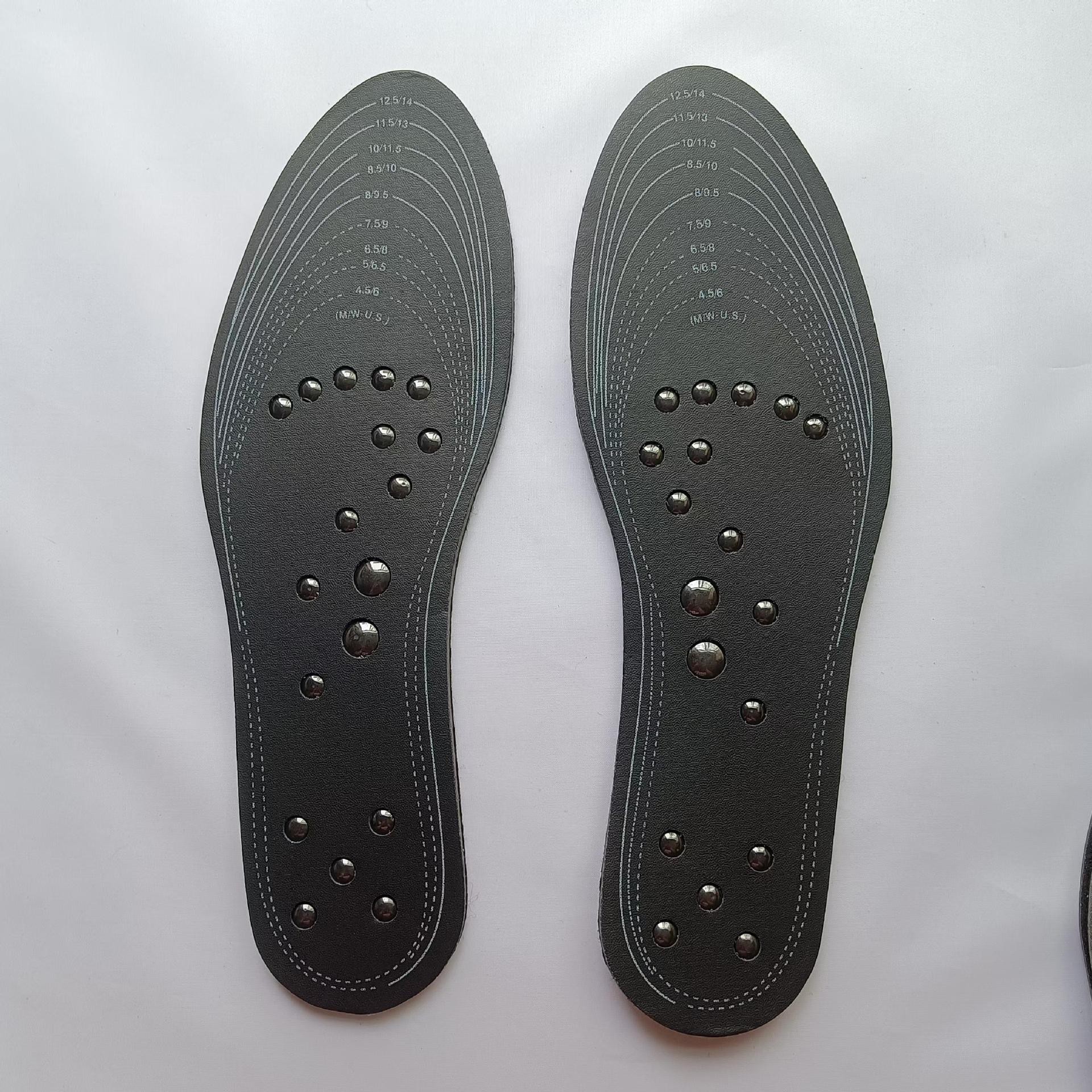 Black and White Magnet Insoles Eighteen Magnet Massage Breathable Casual Magnetic Insoles for Men and Women