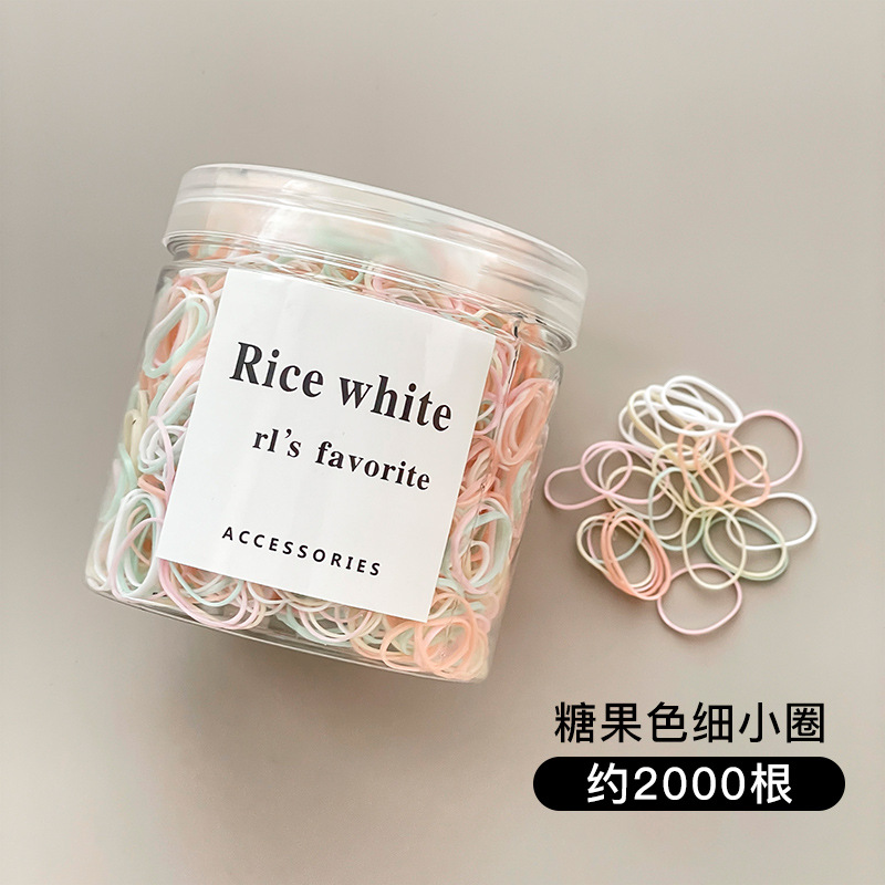 Banda de goma para niños, niñas, bebés, adornos de cabello para niños pequeños, anillo de cabello elástico, banda de goma desechable