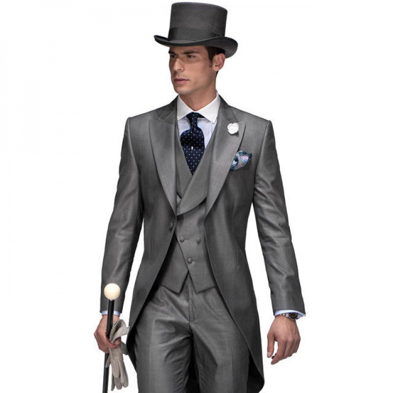 Cross-Border Foreign Trade Tuxedo Casual Suit Men's Three-Piece Suit Groom Groomsman Suit Wedding Banquet Dress Amazon