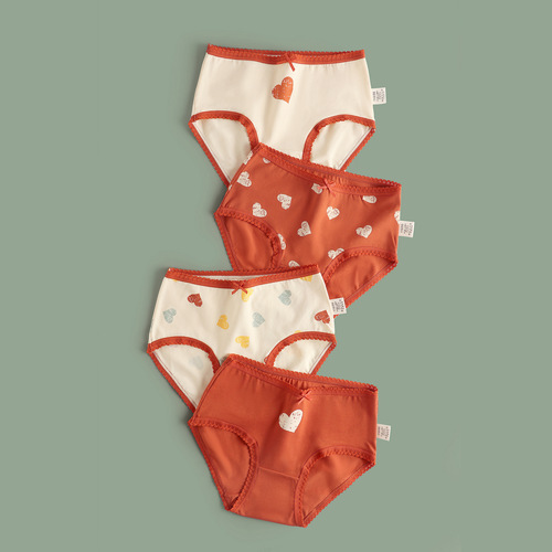 Girls underwear pure cotton baby A category summer children's briefs medium and large children cartoon cotton girls antibacterial shorts