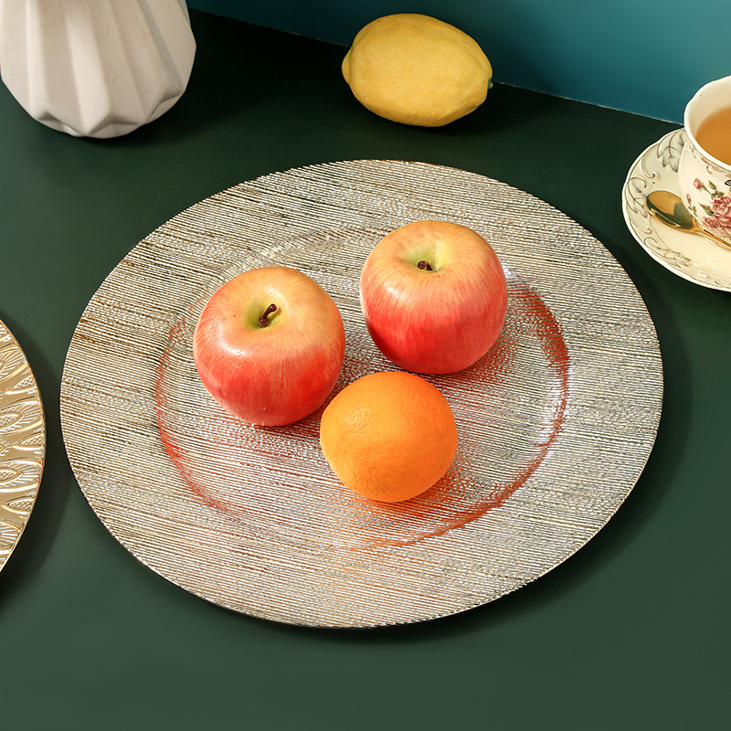 Alta textura europea retro bandeja de banquete tendencia irregular disco 2024 nueva fábrica de bandeja de decoración