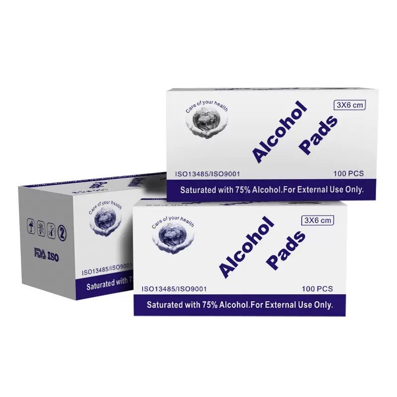 75% Alcohol Cotton Pads Individually Packaged Disposable Multi-Size Cleaning Jewelry Manicure Ear Piercing Sterilization Wet Wipes