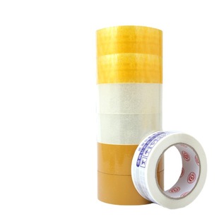 Factory direct sale 55mm * 60*100 sealing tape packaging transparent tape wholesale e-commerce yellow tape