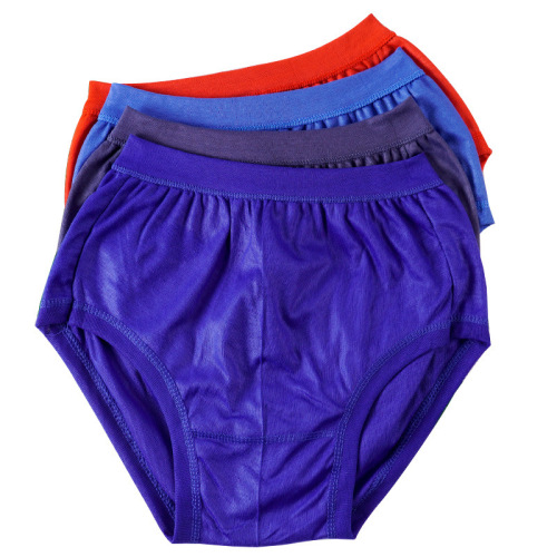 Wholesale Non-cotton Triangular Briefs for Middle-aged and Elderly Men, Loose High-waisted Plus Size 