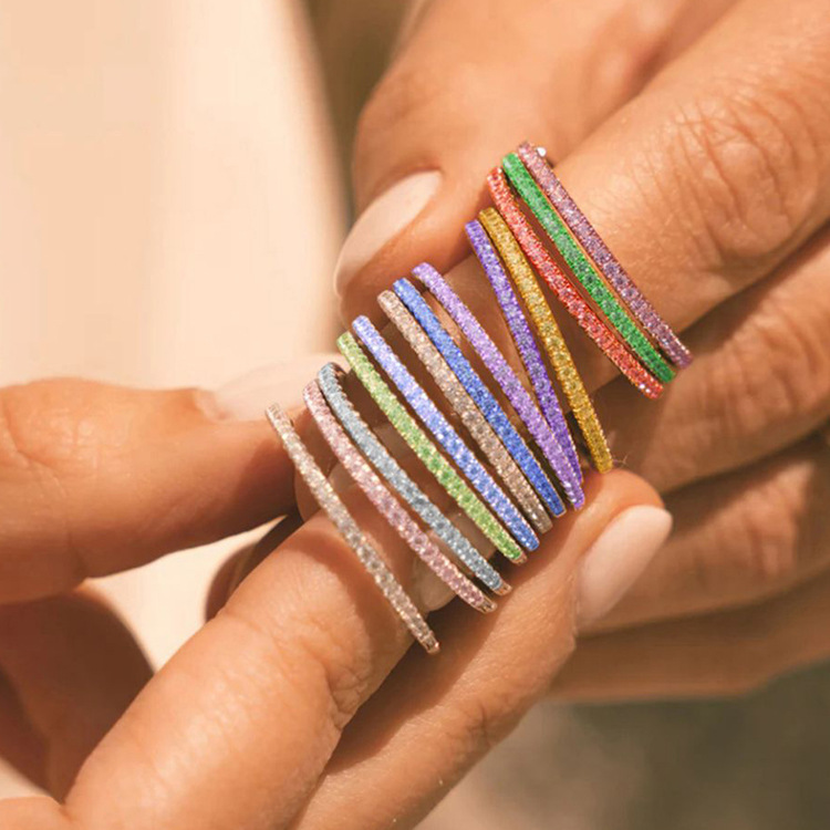 Solid Color Pattern PVD Coated 14K Gold Rose Gold Real Gold Plated Solid Color 304 Stainless Steel Simple Style Waterproof Non Tarnish Rings