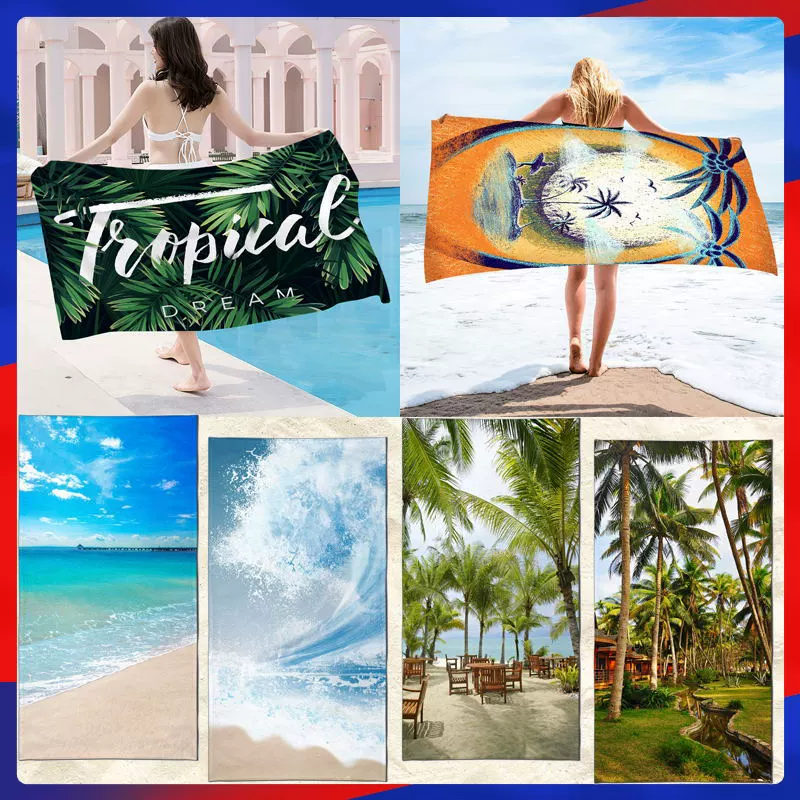 Трансграничные Горячая Распродажа пляж прямоугольный пляжное полотенце Пот Протрите навес из микрофибры Банное полотенце быстросохнущие спортивное полотенце сидя одеяло