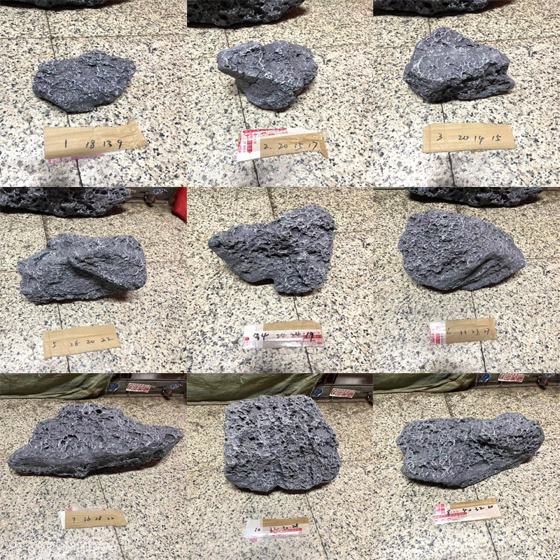 FRP simulated stone sculpture landscaping luminescent resin black…
