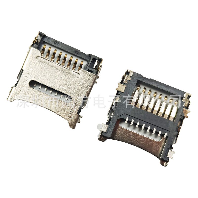 ふたをひっくり返したTFカードシート1.5hメモリカードの母座8pinコネクタの蓋式TFカードスロットの優勢直売|undefined