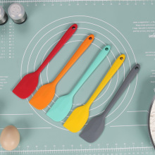 小号硅胶一体式全包刮刀蛋糕抹刀搅拌刀硅胶刮刀奶油铲刀烘焙工具
