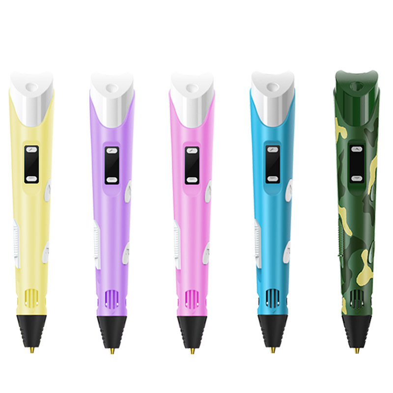 Cross-border children's 3D printing pen intelligent educational toys stationery gift room temperature 3Dpen three-dimensional graffiti painting pen