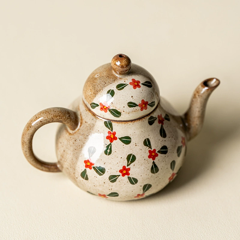 Natural ore, clay, flavored tea, ceramic teapot, tea set, hand painting