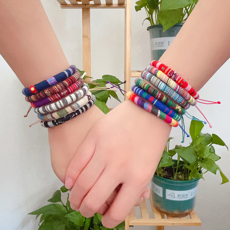 ethnic universal genuine design woven bracelet for men and women…