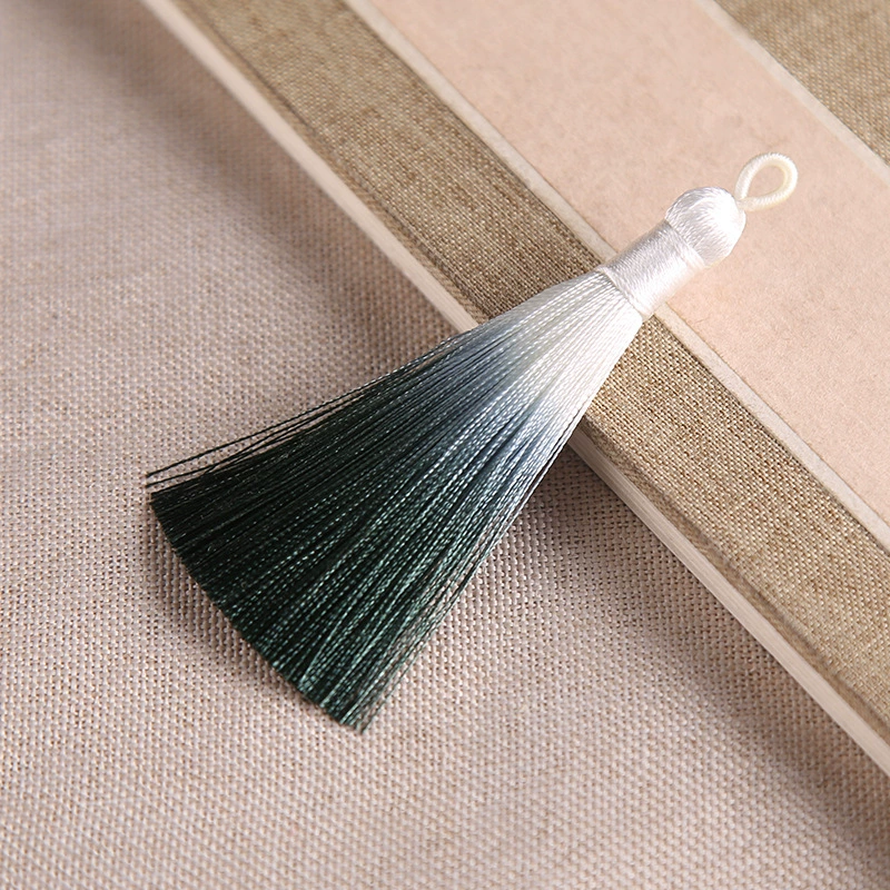 Accessory with tassels, pendant, 8cm, gradient, Chinese style
