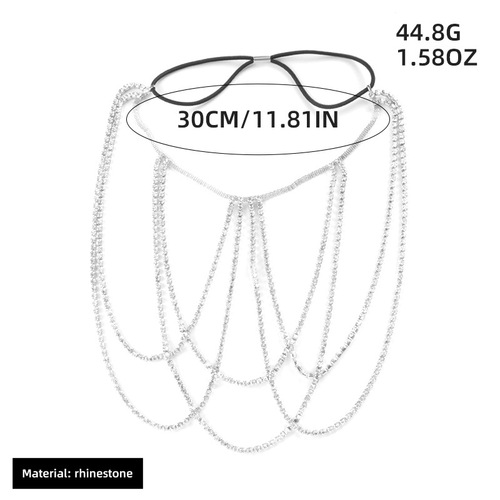 Cross-border hot selling multi-layer cross rhinestone chain full diamond heavy industry fashion beach nightclub tassel sexy leg chain for women