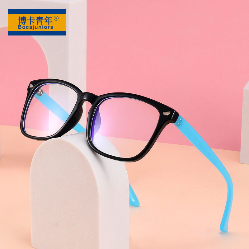 2024 Cross-border European and American Children's Anti-blue light Glasses, Mini Blue Light Flat Glasses, Phone Eye Protector, Model SSF8297