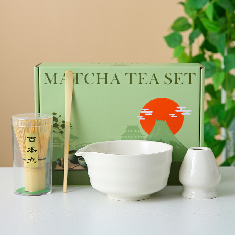 Transfronterizo exclusivo para el set de té Matcha japonés caja de regalo de té Matcha cepillo de té de 100 libros de té Matcha de la dinastía Song