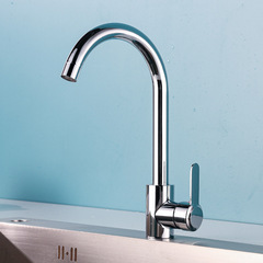 304 stainless steel rolling ball kitchen cold and hot water washing sink and dishwashing basin, rotatable faucet, splash-proof, single cold water tap