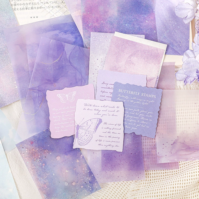 Бумажный материал Paper Trace Pastel Starlight серия, винтажный стиль, не липкая декоративная бумага для блокнота, фон для заметок и DIY