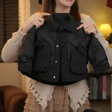 儿童冬季羽绒棉服2025新款男宝宝轻薄保暖棉衣韩系秋冬装中厚外套