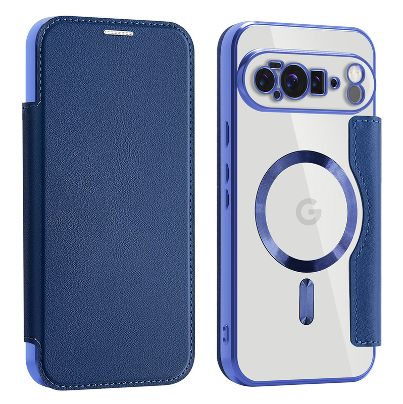 ゴールデンシールドレザーケース Google 10ProXL 携帯電話ケース電気メッキ磁気 GooglePIXEL9A カード保護カバー|undefined