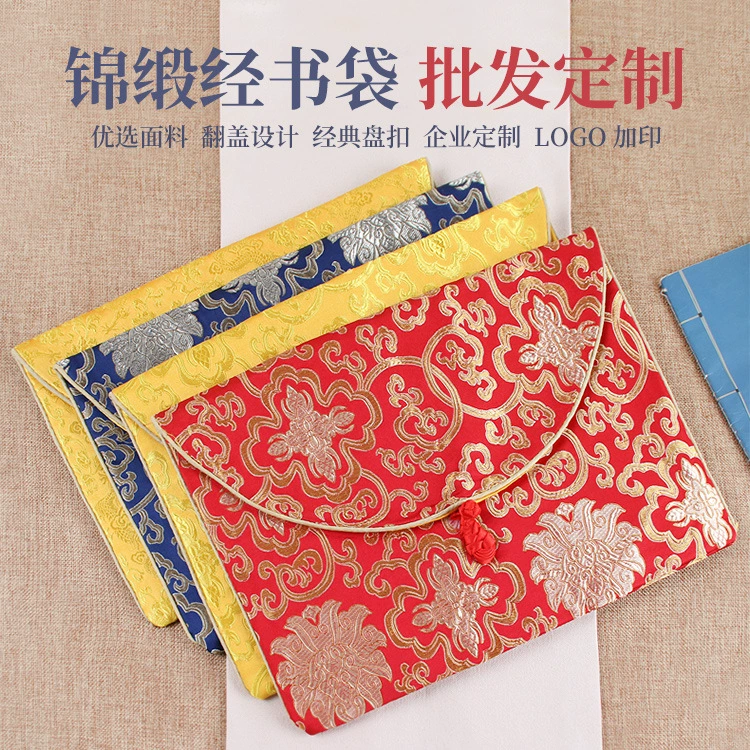 Супер источник A4 большой маленький размер сумка для Священных Писаний Высококачественная буддийская сумка для Священных Писаний ткань на молнии сумка для копирования Священных Писаний производители в наличии оптом