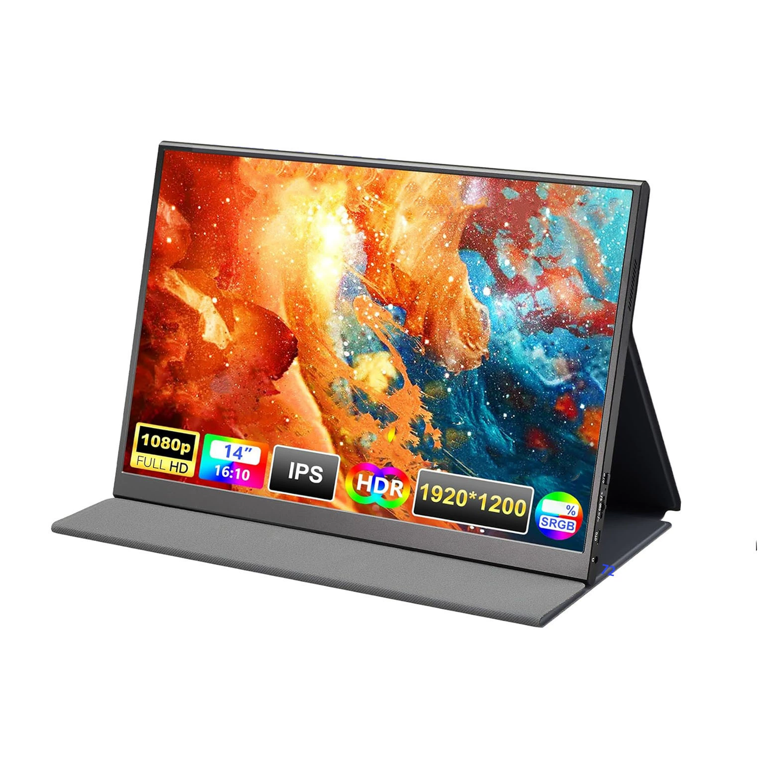 Metal handheld LCD display, laptop, 14inch