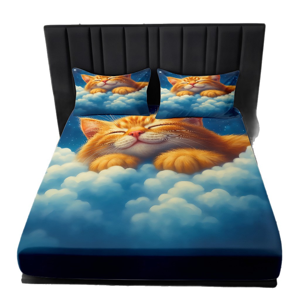 TEMU / JIT Amazon Kitty Pattern Digital Print Pro Skin Bed Kits Fabricante suministro directo transfronterizo