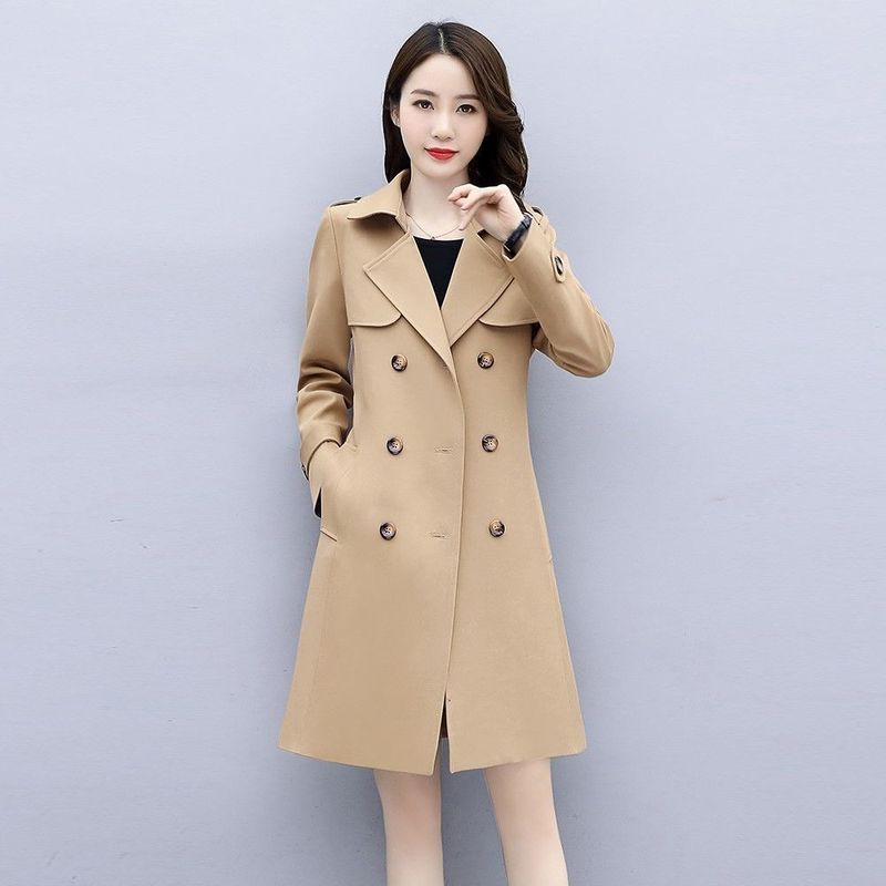 秋季中长款外套女2025年新款洋气显瘦气质休闲春秋风衣女装潮初秋|undefined