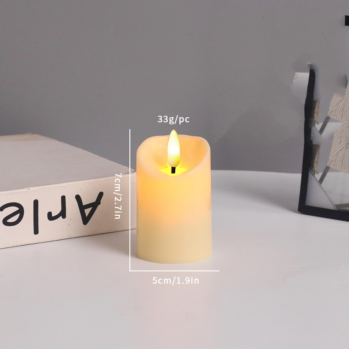 Vela electrónica vela de simulación LED vela té luz lágrima vela luz al por mayor decoración de Navidad boda carretera plomo Luz