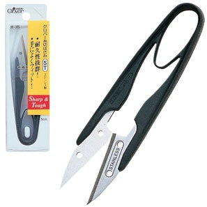 CLOVER#36-385  不锈钢刃纱剪（黑色） 可乐牌