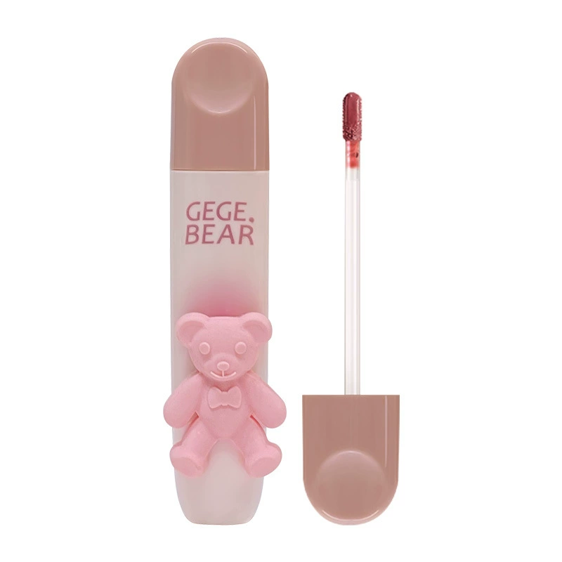 Плёночный краситель Гого Медведь Mu Sejo Misty Lip Glaze белого цвета и низконасыщенная атмосфера, гладкий, мягкий и липкий матовый рекомендованный