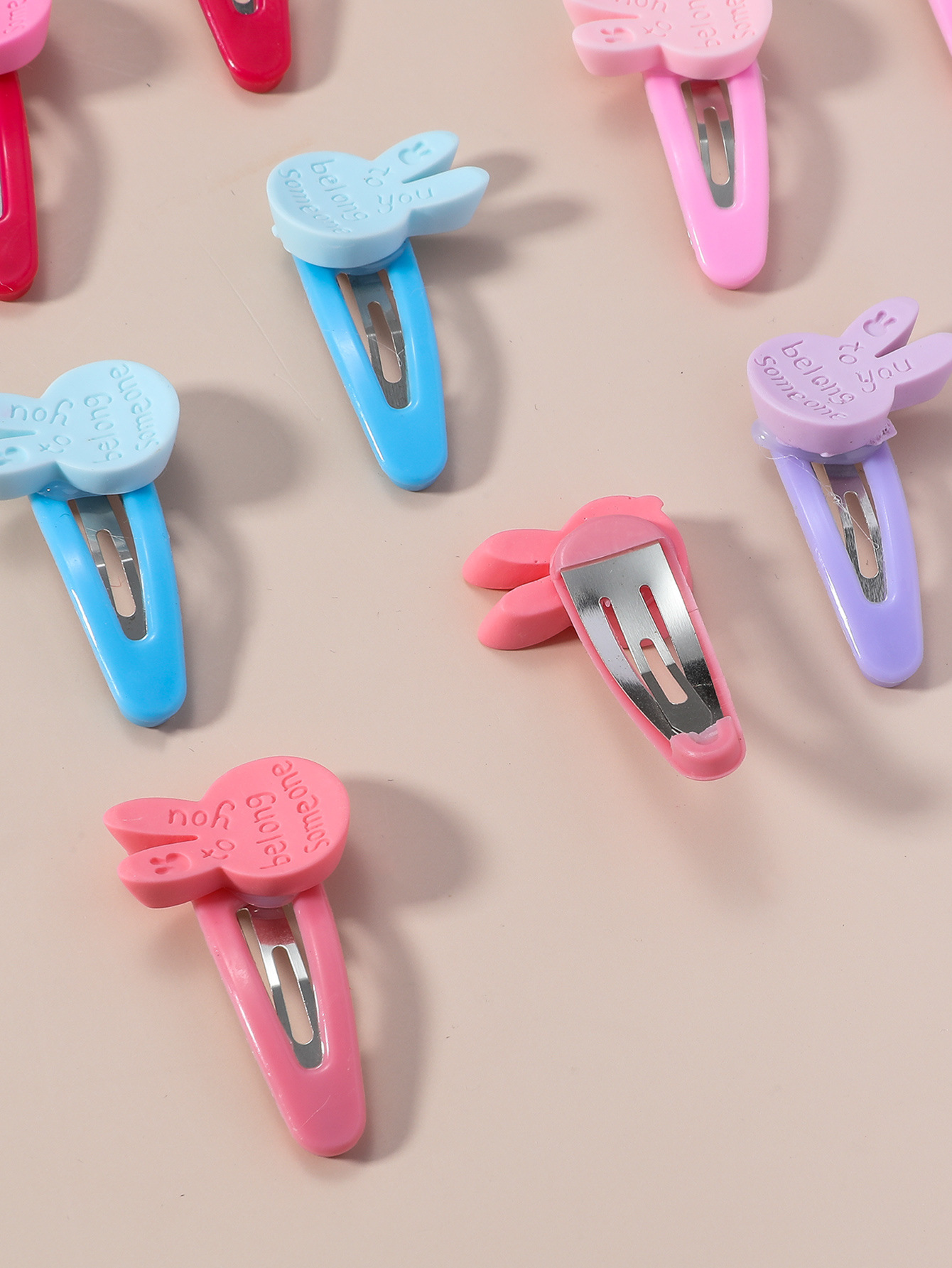 Sweet, Simple Style Style Sweet Simple Style Girl'S Rabbit Flower Plumeria Plastic Handmade Hair Clip