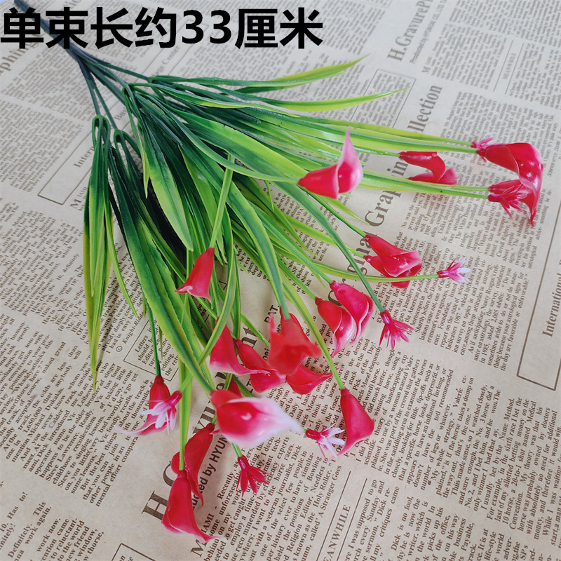 Transfronterizo amazónico anti-UV protección solar Zodiac hippopotamus imitación primavera pequeña lirio flores falsas flores de plástico interior