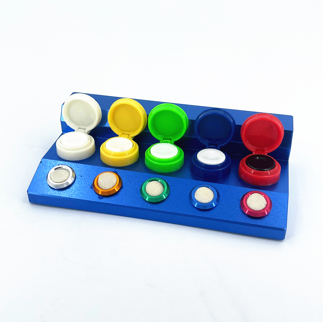 修表工具 蓝色五目油碟 油扒手表点油 机芯点油上油 陶瓷碗