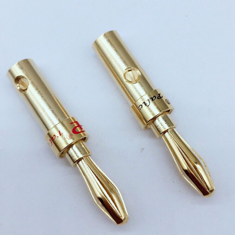 バウバーバナナプラグはんだなしオーディオアンプ端子ボックススピーカースピーカー端子 4 ミリメートルバナナプラグ|undefined